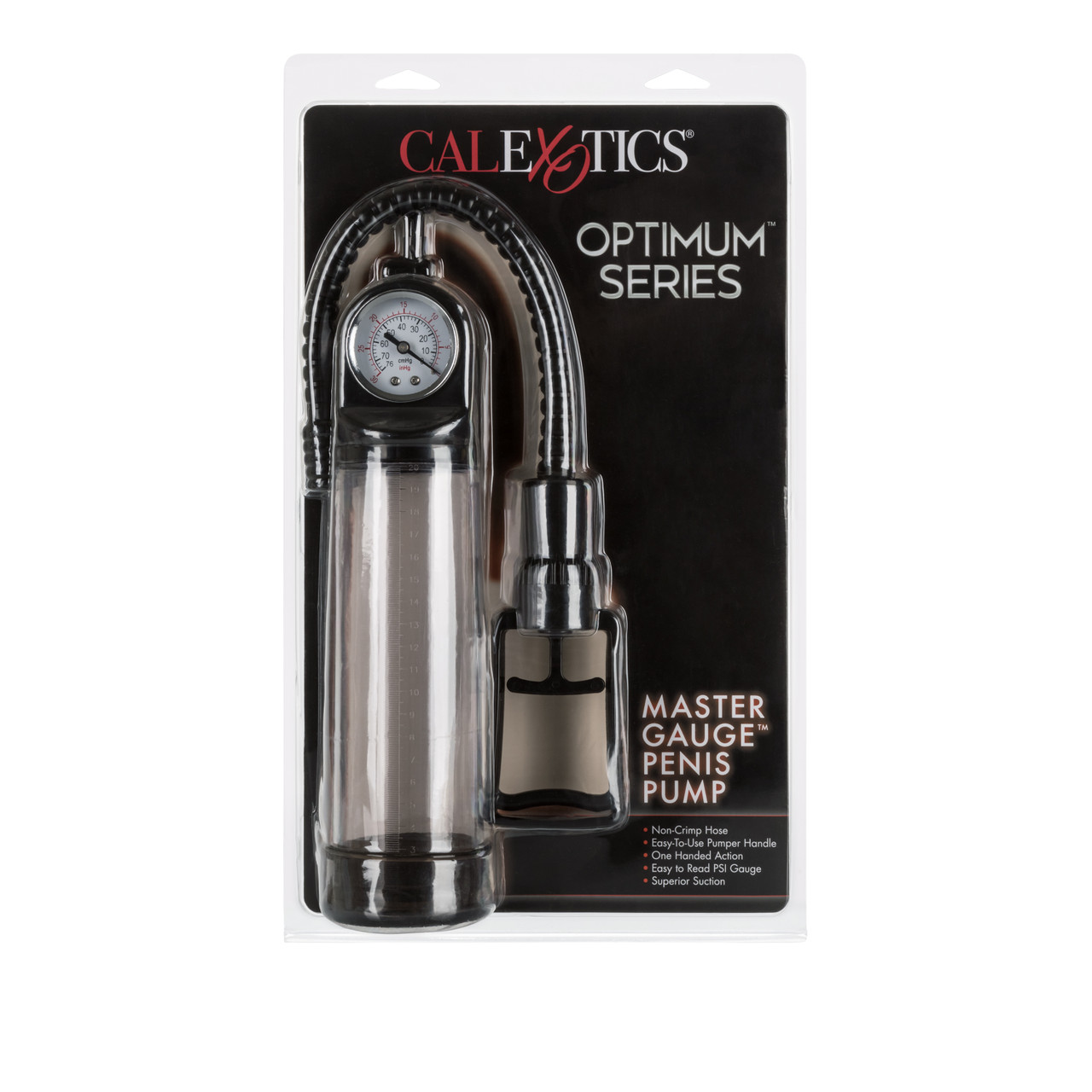 Optimum Series Master Gauge Penis Pump from California Exotic Novelties. Enjoy high tech design