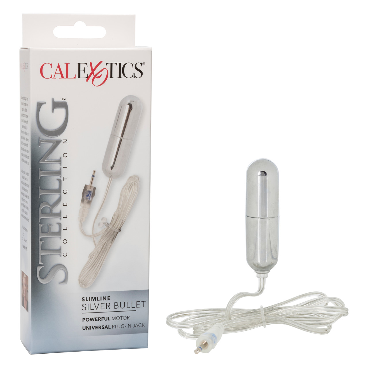 Sterling Collection Slimline Silver Bullet from California Exotic Novelties. Sophisticated women deserve sophisticated choices to match their style and deliver on their every desire. Creating your dream toy is easy with the Sterling Collection. This colle