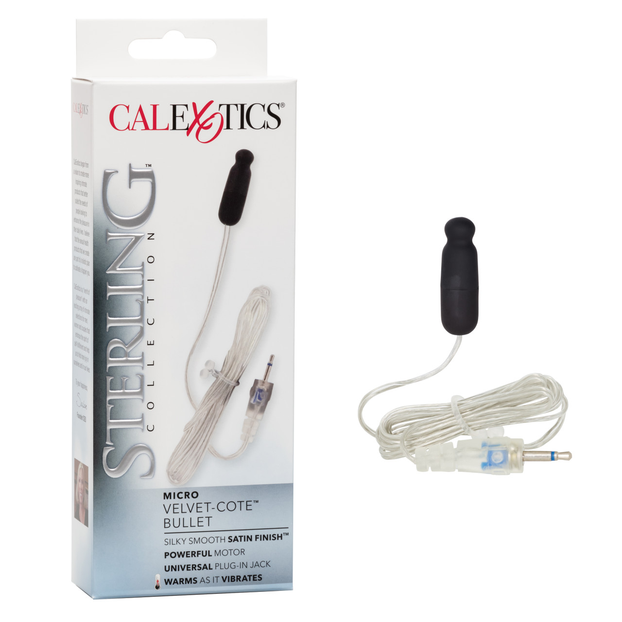 Sterling Collection Velvet Micro Bullet from California Exotic Novelties. Sophisticated women deserve sophisticated choices to match their style and deliver on their every desire. Creating your dream sex toy is easy with the Sterling Collection. This Coll