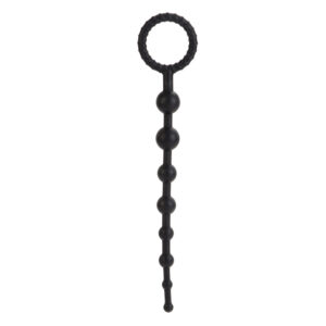 Booty Call X-10 Beads Black from California Exotic Novelties. If you are looking for a sensual Prostate stimulator that is both stylish and safe