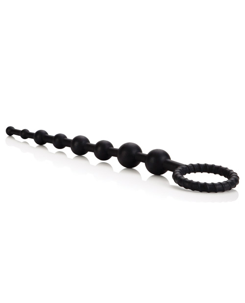 Booty Call X-10 Beads Black from California Exotic Novelties. If you are looking for a sensual Prostate stimulator that is both stylish and safe