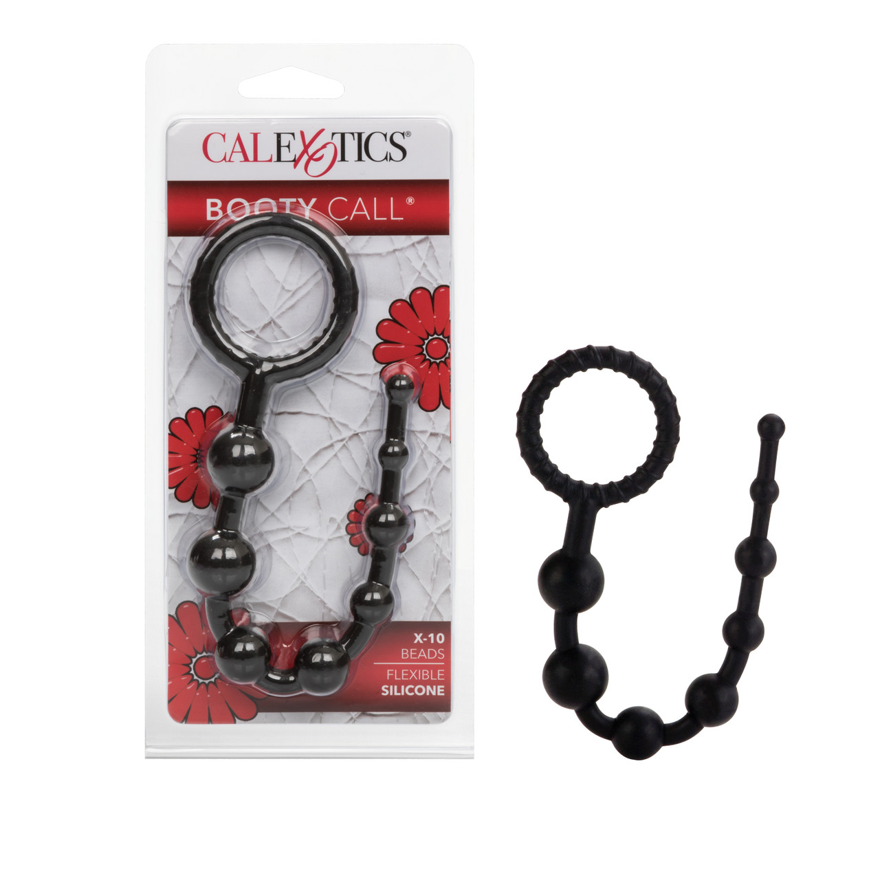 Booty Call X-10 Beads Black from California Exotic Novelties. If you are looking for a sensual Prostate stimulator that is both stylish and safe