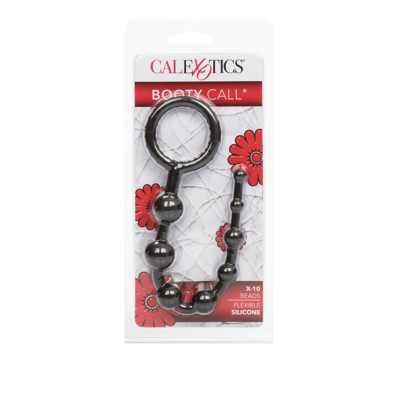 Booty Call X-10 Beads Black from California Exotic Novelties. If you are looking for a sensual Prostate stimulator that is both stylish and safe