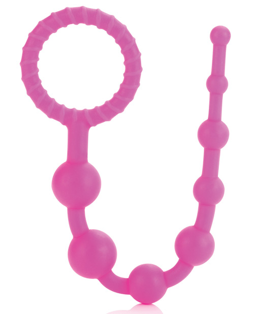 Booty Call X-10 Beads Pink from California Exotic Novelties. If you are looking for a sensual Prostate stimulator that is both stylish and safe