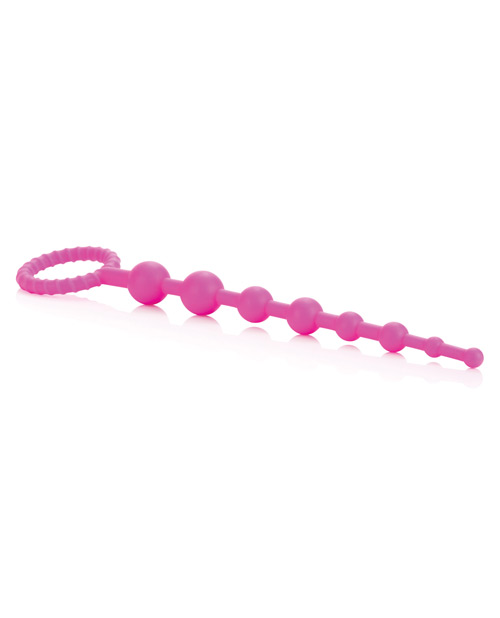 Booty Call X-10 Beads Pink from California Exotic Novelties. If you are looking for a sensual Prostate stimulator that is both stylish and safe