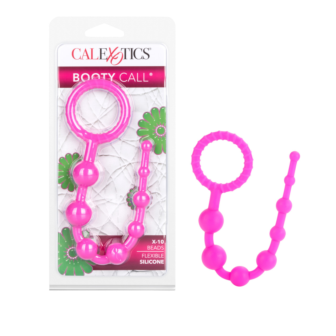 Booty Call X-10 Beads Pink from California Exotic Novelties. If you are looking for a sensual Prostate stimulator that is both stylish and safe