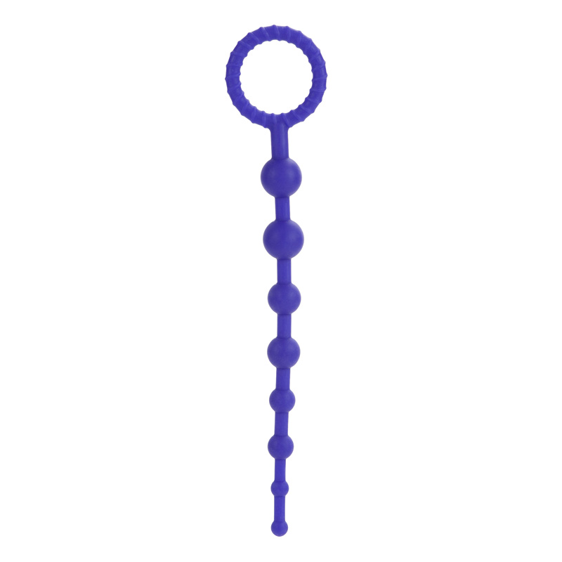 Booty Call X-10 Beads Purple from California Exotic Novelties. If you are looking for a sensual Prostate stimulator that is both stylish and safe