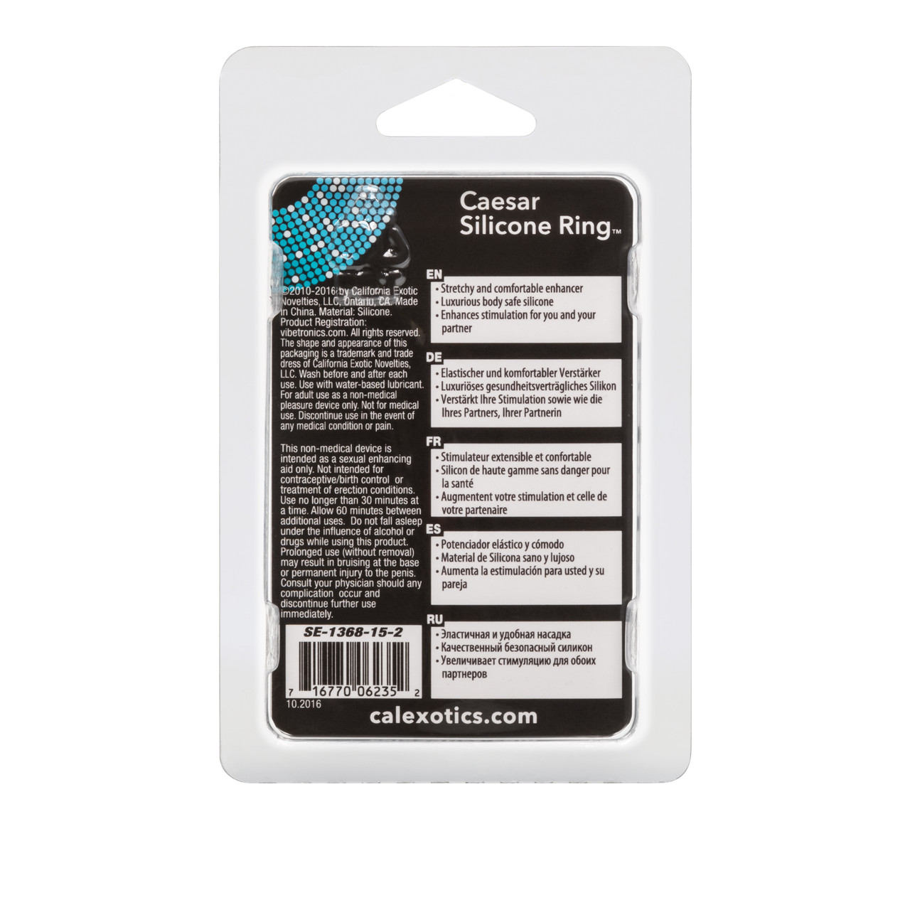 Adonis Silicone Ring Caesar Midnight Black from California Exotic Novelties. Adonis Silicone Rings - Caesar are sturdy Erection Enhancers that enhance stamina with supreme comfort. Crafted from pure Silicone