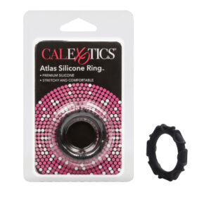 Adonis Silicone Ring Atlas Black from California Exotic Novelties. Adonis Silicone Rings Atlas are awesomely sturdy Erection Enhancers that will enhance stamina while providing the ultimate in comfort. Crafted from absolutely pure Silicone