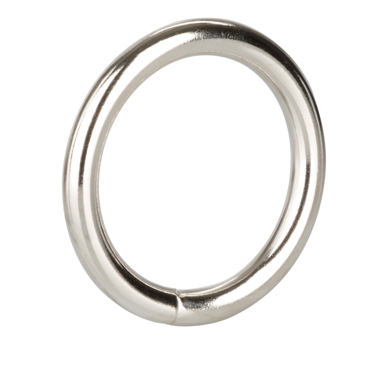 Silver Ring Medium from California Exotic Novelties. Enhance your intimate performance and orgasmic climax with the Silver Ring. The sleek and smooth Metal Adornment Ring is designed for erotic arousal and stimulation pleasure and provides a comfortable