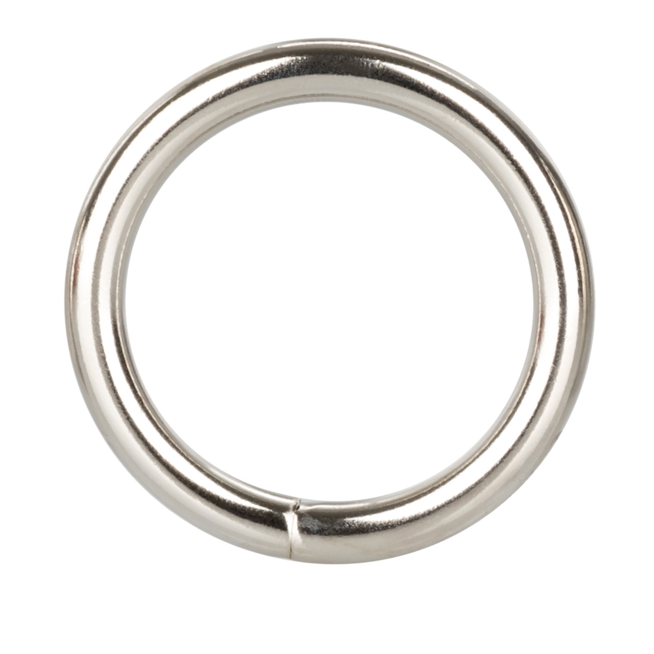 Silver Ring Medium from California Exotic Novelties. Enhance your intimate performance and orgasmic climax with the Silver Ring. The sleek and smooth Metal Adornment Ring is designed for erotic arousal and stimulation pleasure and provides a comfortable
