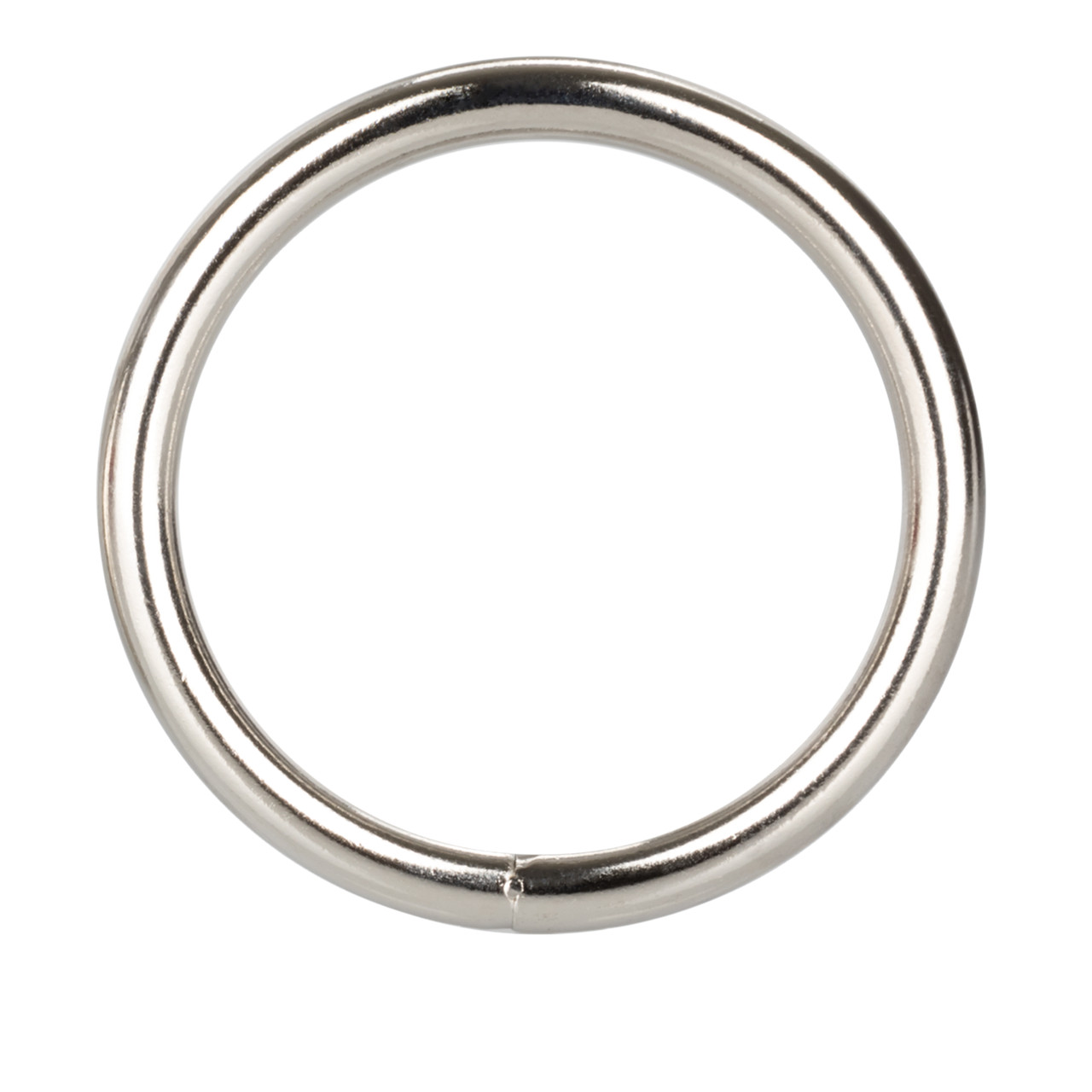 Silver Ring Large from California Exotic Novelties. Enhance your intimate performance and orgasmic climax with the Silver Ring. The sleek and smooth Metal Adornment Ring is designed for erotic arousal and stimulation pleasure and provides a comfortable