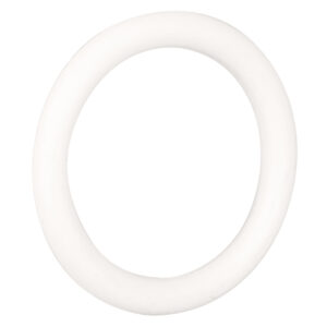 Rubber Ring White Medium from California Exotic Novelties. Extend and intensify your sensual encounters with the durable Rubber Ring. The easy to use