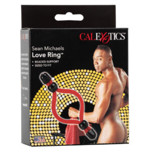 Sean Michaels Love Ring from California Exotic Novelties. Increase personal stamina and extend orgasmic pleasure with the Sean Michaels Love Ring. The fully adjustable enhancer ring is designed to maximize your super size erection