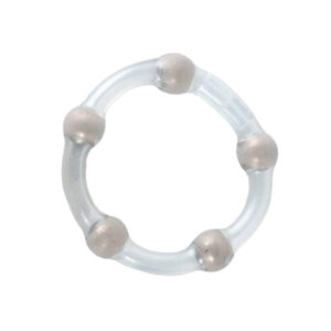 Metallic Bead Ring from California Exotic Novelties. Enhance your erotic encounters with the exotic Metallic Bead Ring. The stretchy and flexible erection enhancer is designed for intimate support and prolonged rock hard erections. The discreet Beaded Rin