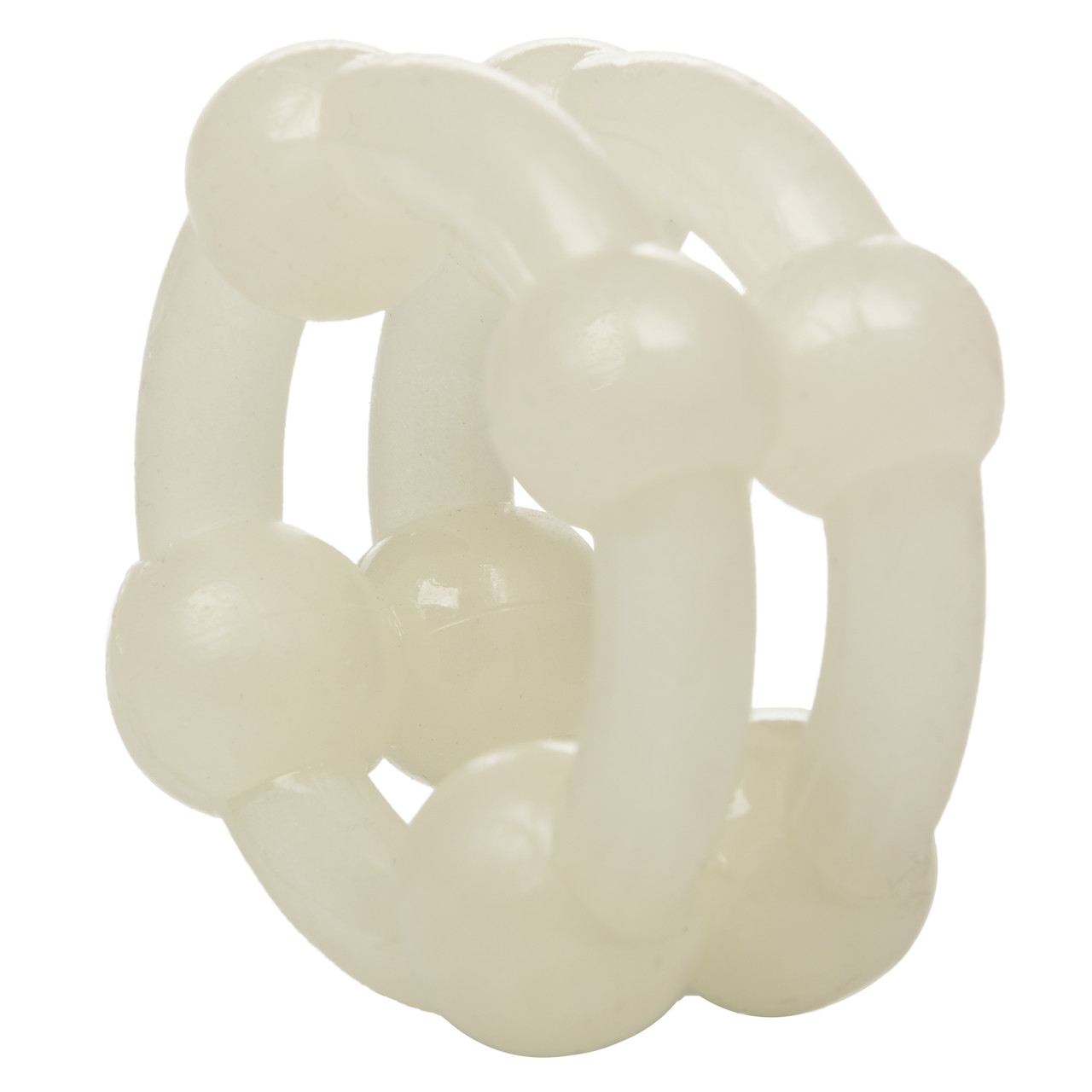 Island Rings Double Stacker Ring Glow in the Dark Double support stretchy Rings from California Exotic Novelties. Enjoy twice the delicious pleasure with the Island Rings Double Stacker. The versatile