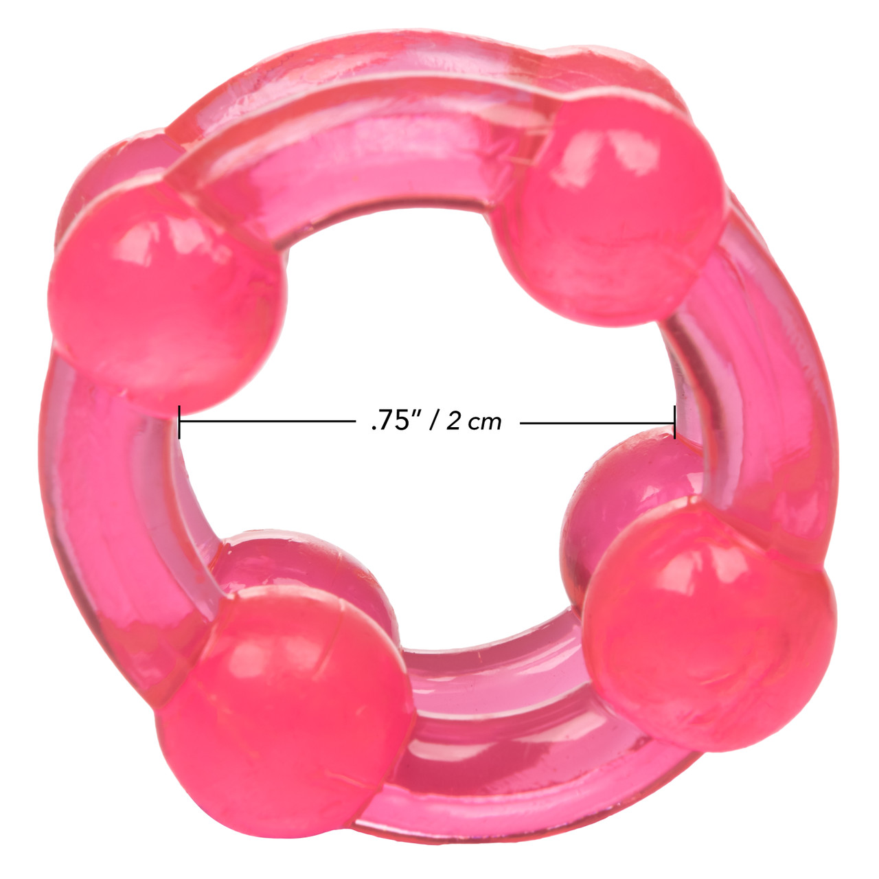 Island Rings Double Stacker Ring Pink double support stretchy Rings. Enjoy twice the delicious pleasure with the Island Rings Double Stacker. The versatile
