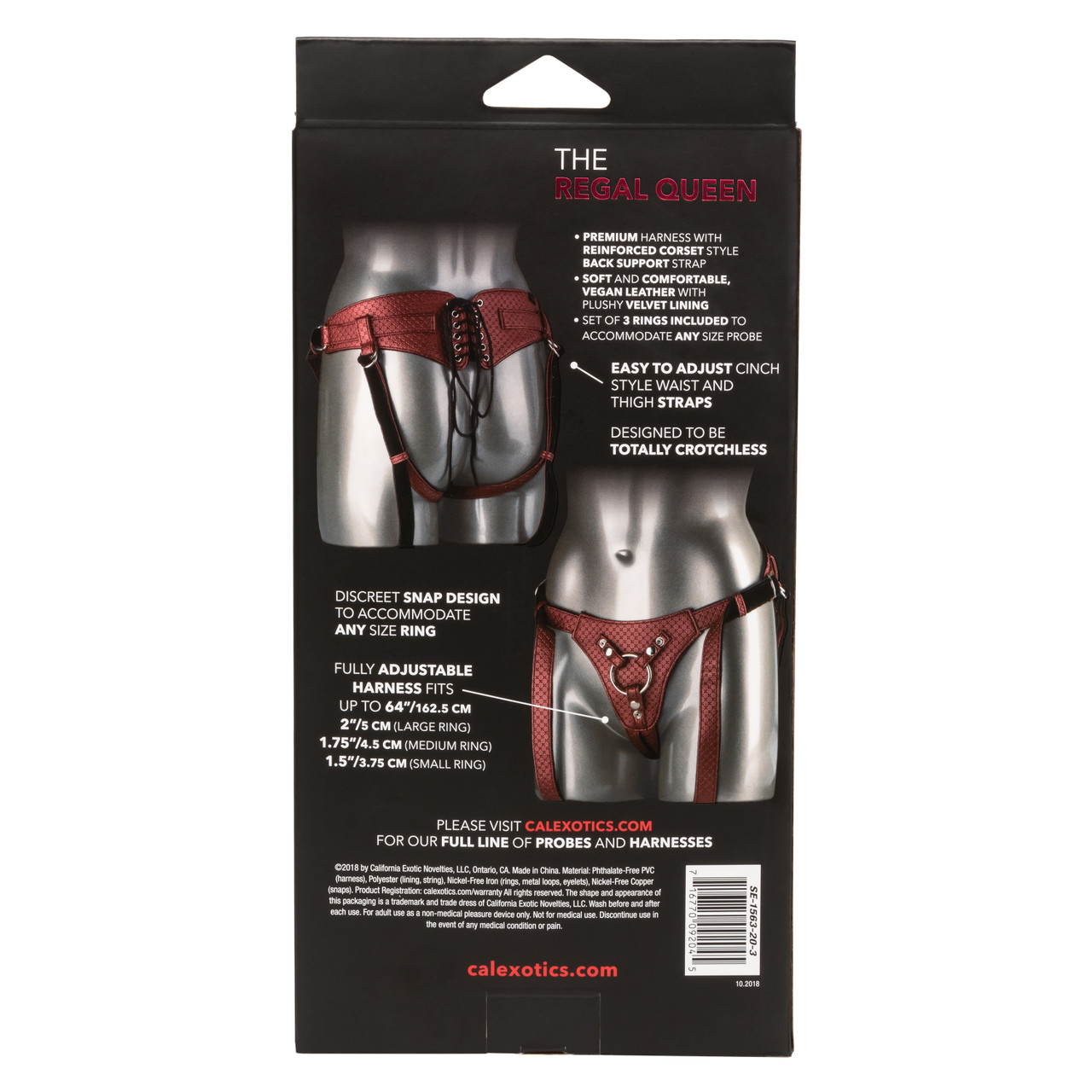 Her Royal Harness The Regal Queen Reddish Bronze from California Exotic Novelties. Prepare yourself for indulgent pleasure and Premium Probe play truly fit for royalty with The Regal Queen. The Her Royal Harness luxurious Harness is made for a performanc