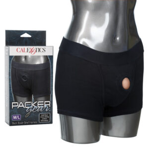 Packer Gear Black Boxer Harness M/L from California Exotic Novelties. Offering superior support and comfort
