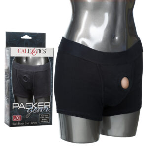 Packer Gear Black Boxer Harness L/XL from California Exotic Novelties. Offering superior support and comfort