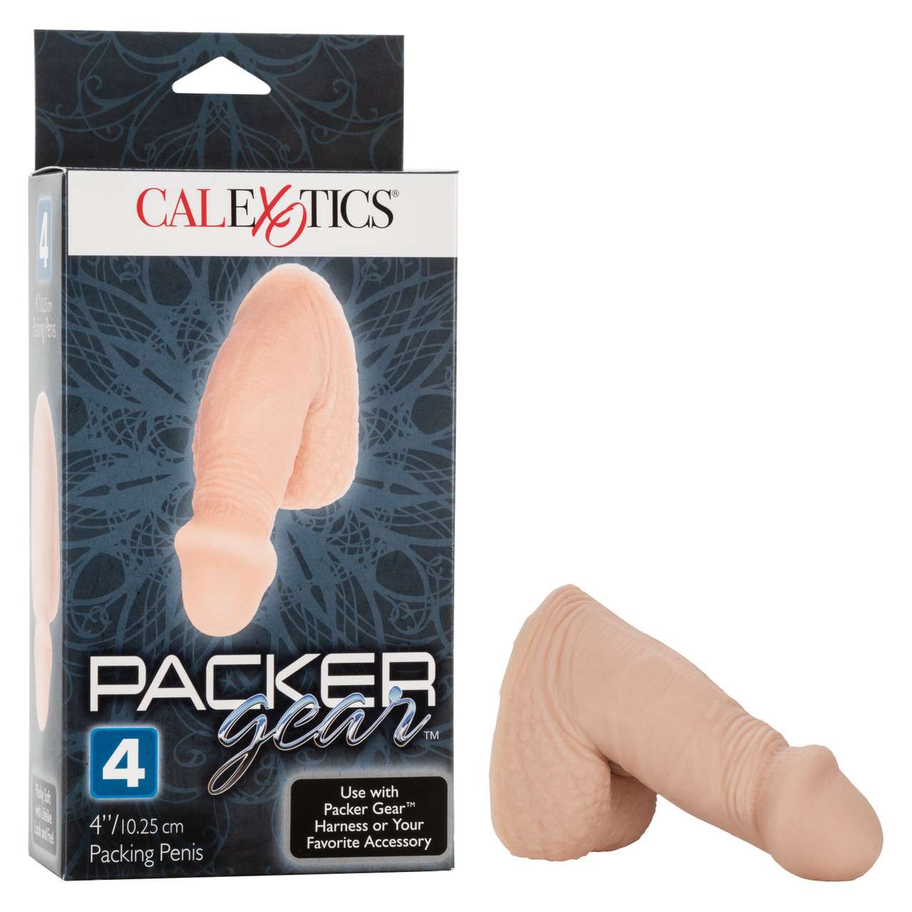 Packer Gear Ivory Packing Penis 4 inches from California Exotic Novelties.The sensual Packer Gear Packing Penis is a realistic male package that makes for a sexy and masculine look. Designed for a comfortable and secure fit in your favorite Packer Gear Ha