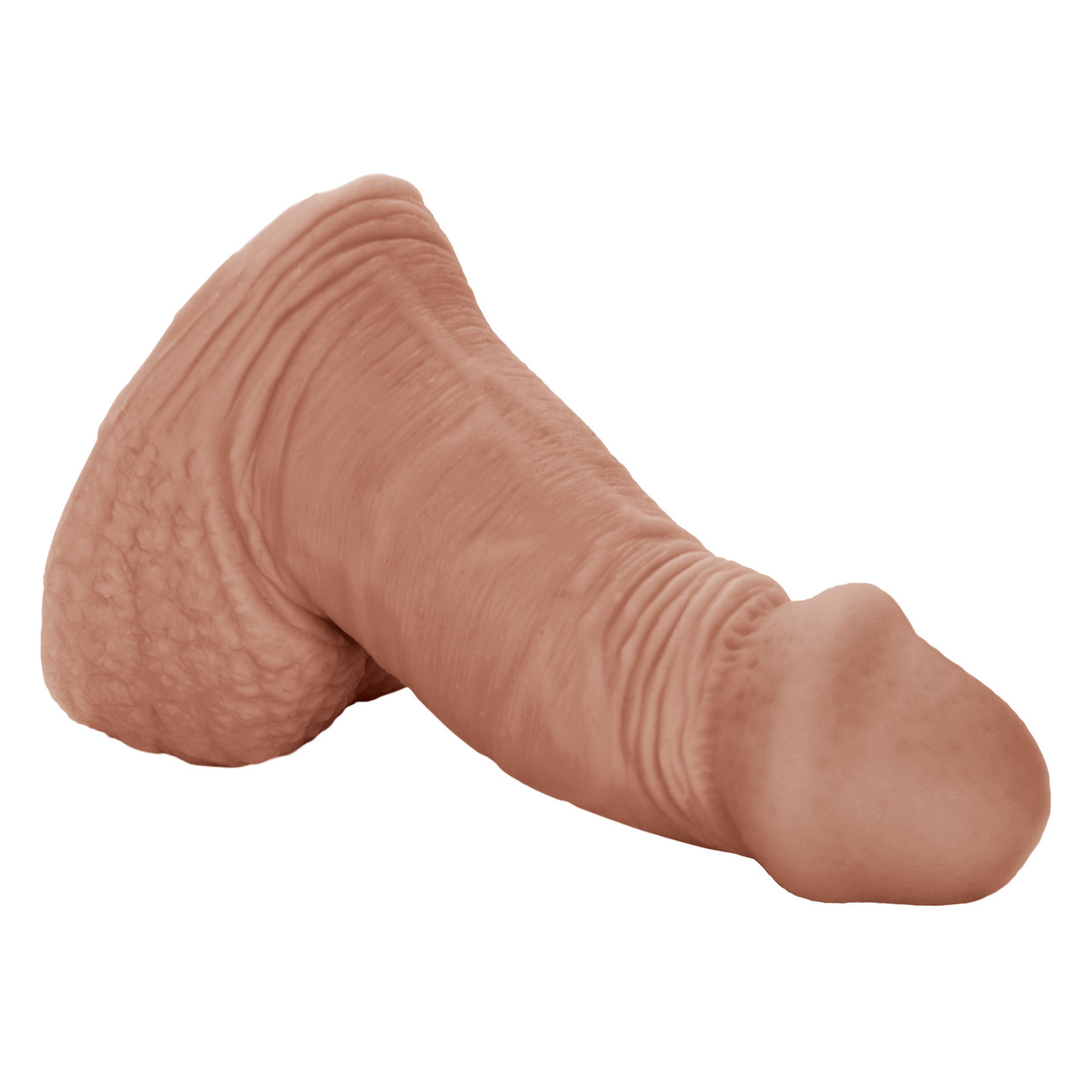 Packer Gear Brown Packing Penis 4 inches from California Exotic Novelties.The sensual Packer Gear Packing Penis is a realistic male package that makes for a sexy and masculine look. Designed for a comfortable and secure fit in your favorite Packer Gear Ha