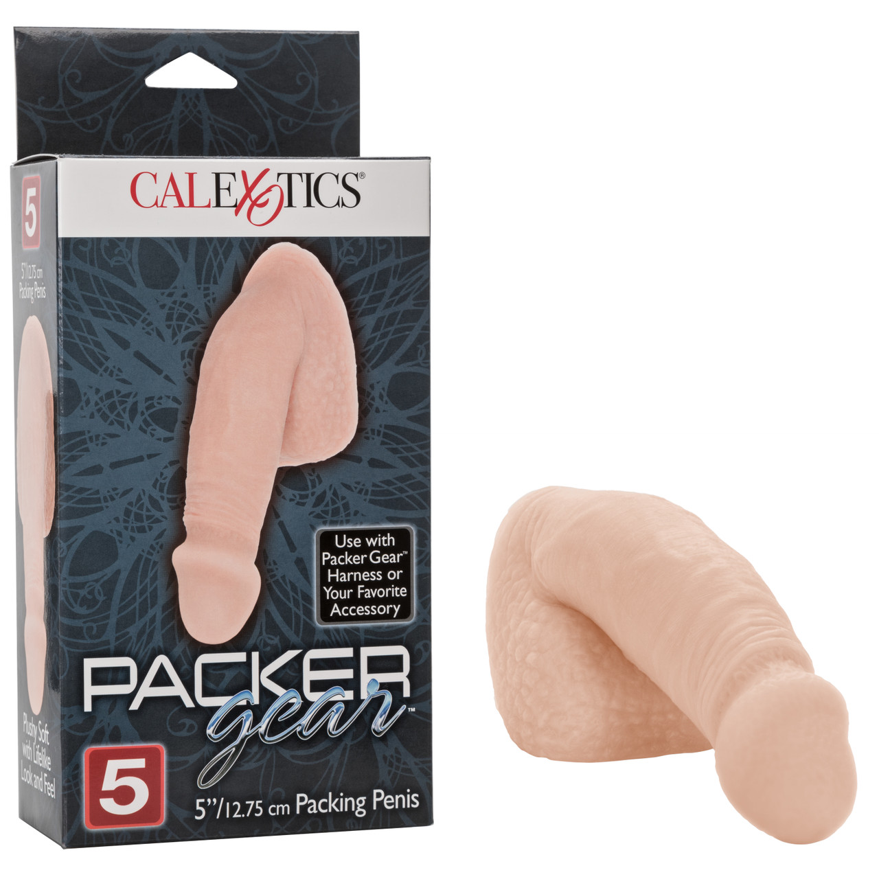 Packer Gear Ivory Packing Penis 5 inches from California Exotic Novelties. The sensual Packer Gear Packing Penis is a realistic male package that makes for a sexy and masculine look. Designed for a comfortable and secure fit in your favorite Packer Gear H