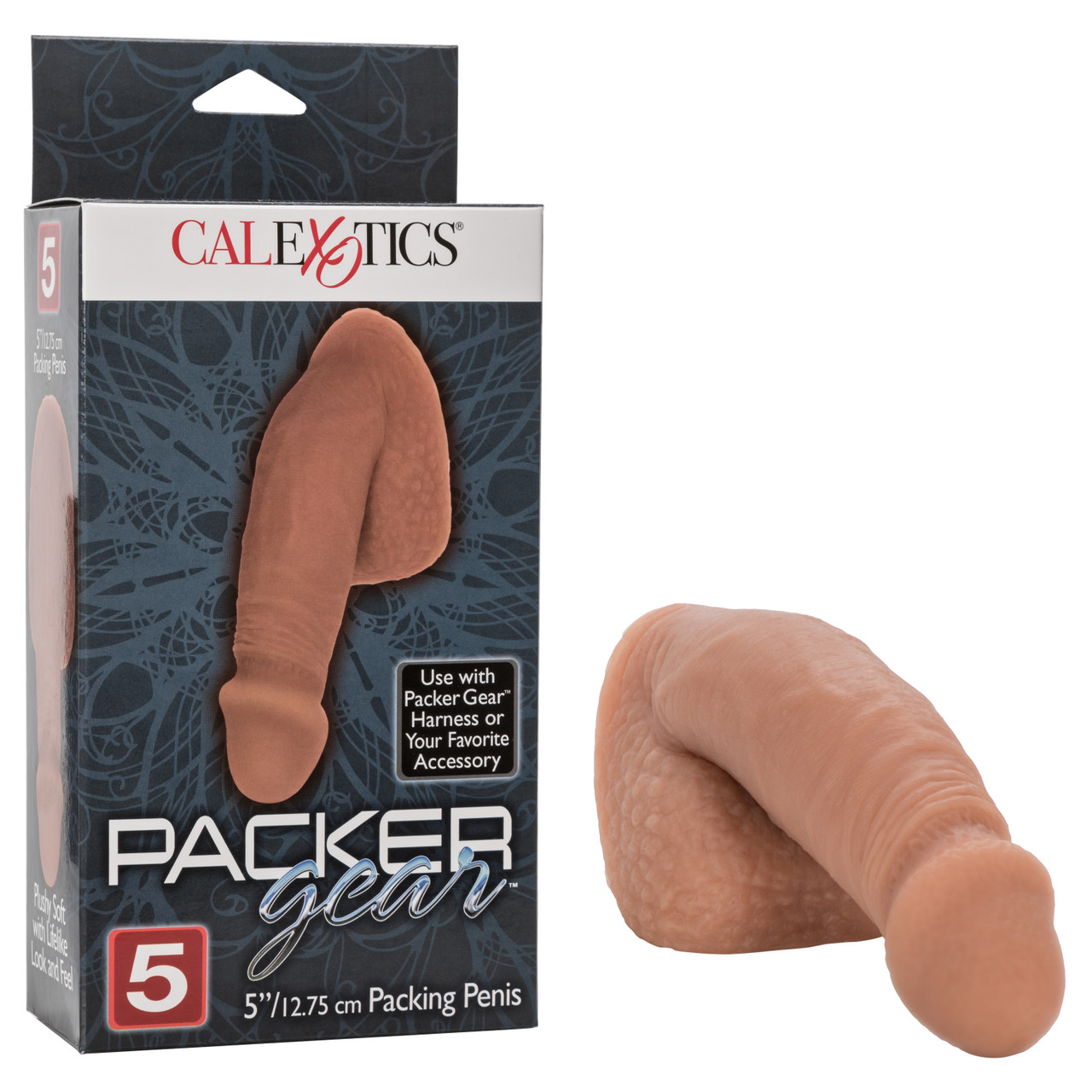 Packer Gear Brown Packing Penis 5 inches from California Exotic Novelties. The sensual Packer Gear Packing Penis is a realistic male package that makes for a sexy and masculine look. Designed for a comfortable and secure fit in your favorite Packer Gear H