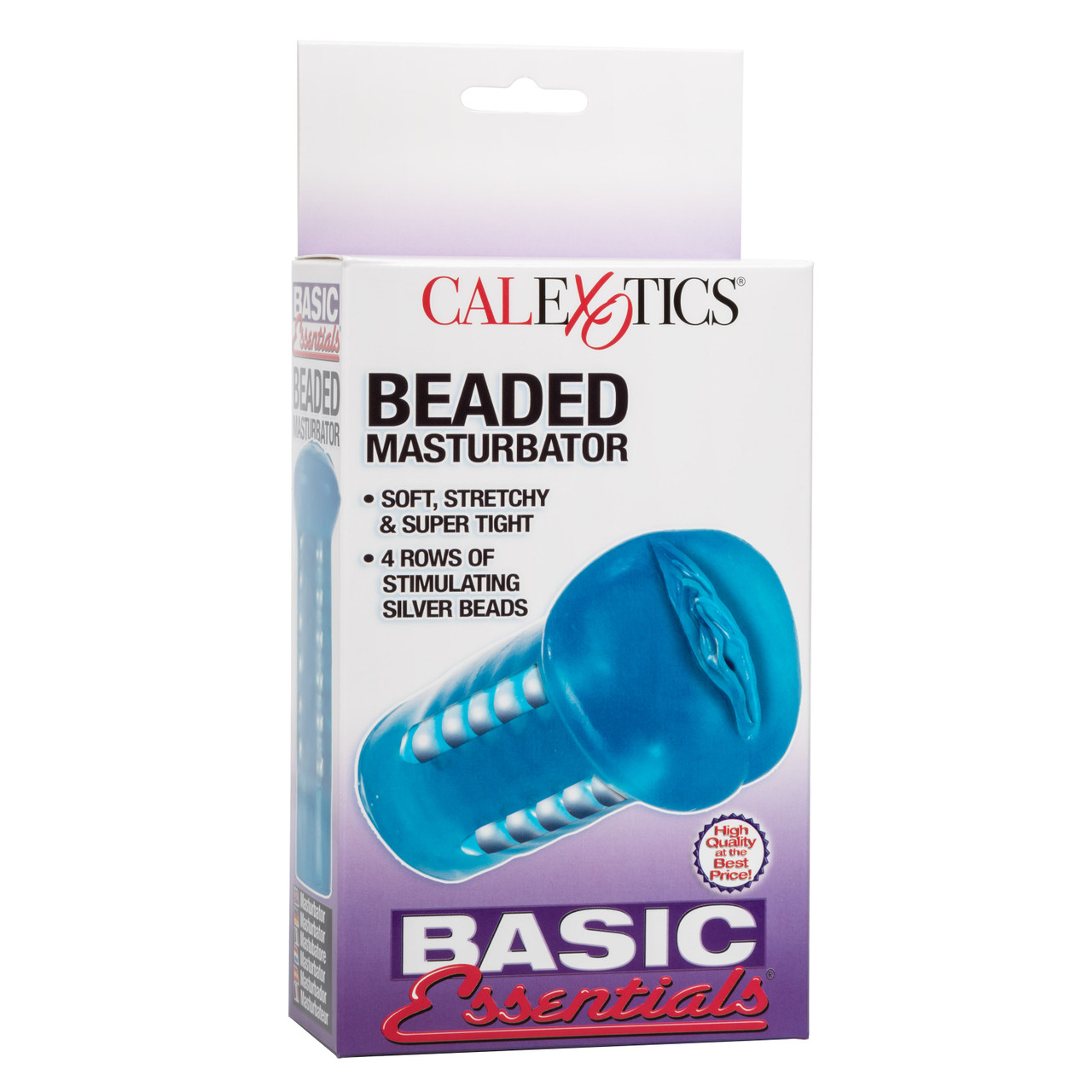 Basic Essentials Beaded Male Masturbator from California Exotic Novelties. Looking for an intensely gratifying super tight masturbator? Then here it is the super soft and stretchy Basic Essentials Beaded Masturbator. The Basic Essentials Beaded Masturbato