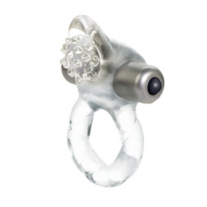 Lover's Delight Nubby from California Exotic Novelties. Sized for comfort and intensity. Stretchy and comfortable couples enhancer provides sturdy support for him and tantalizing nubbies for her. Prolong your erotic pleasure with the Lover's Delight Nubby