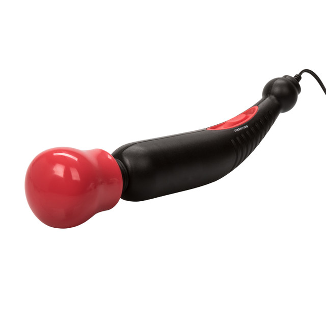 Miracle Massager Red from California Exotic Novelties. The ergonomically angled Miracle Massager is designed to flex and move in harmony with your body for ultimate sensual satisfaction and an unforgettable experience. The heavy duty massager has maximum