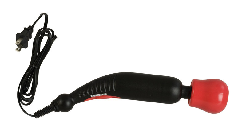 Miracle Massager Red from California Exotic Novelties. The ergonomically angled Miracle Massager is designed to flex and move in harmony with your body for ultimate sensual satisfaction and an unforgettable experience. The heavy duty massager has maximum
