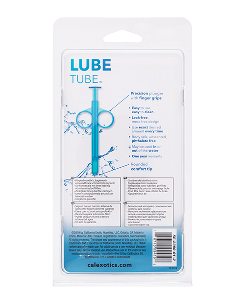 Lube Tube Blue by California Exotic Novelties. Reusable