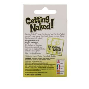 Getting Naked! Game from California Exotic Novelties. A simple and oh so sexy card game. Get down and dirty with the erotic Getting Naked! Game. The risquÃ© card game made for two involves chancing your luck and removing your clothing. The fun adult coupl