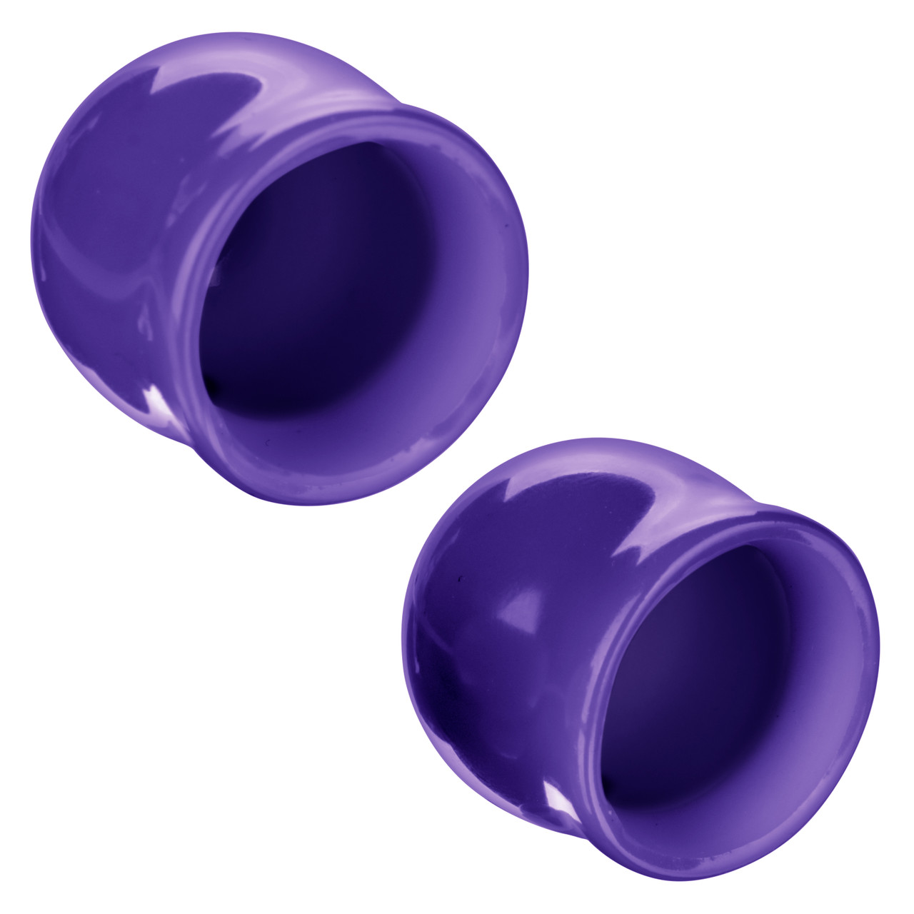Nipple Play Mini Nipple Suckers Purple from California Exotic Novelties. Indulge in exotic stimulation fun with the discreet Nipple Play Mini Nipple Suckers. The small and perfectly formed squeezable nipple suckers are perfect for erotic and sensual play.