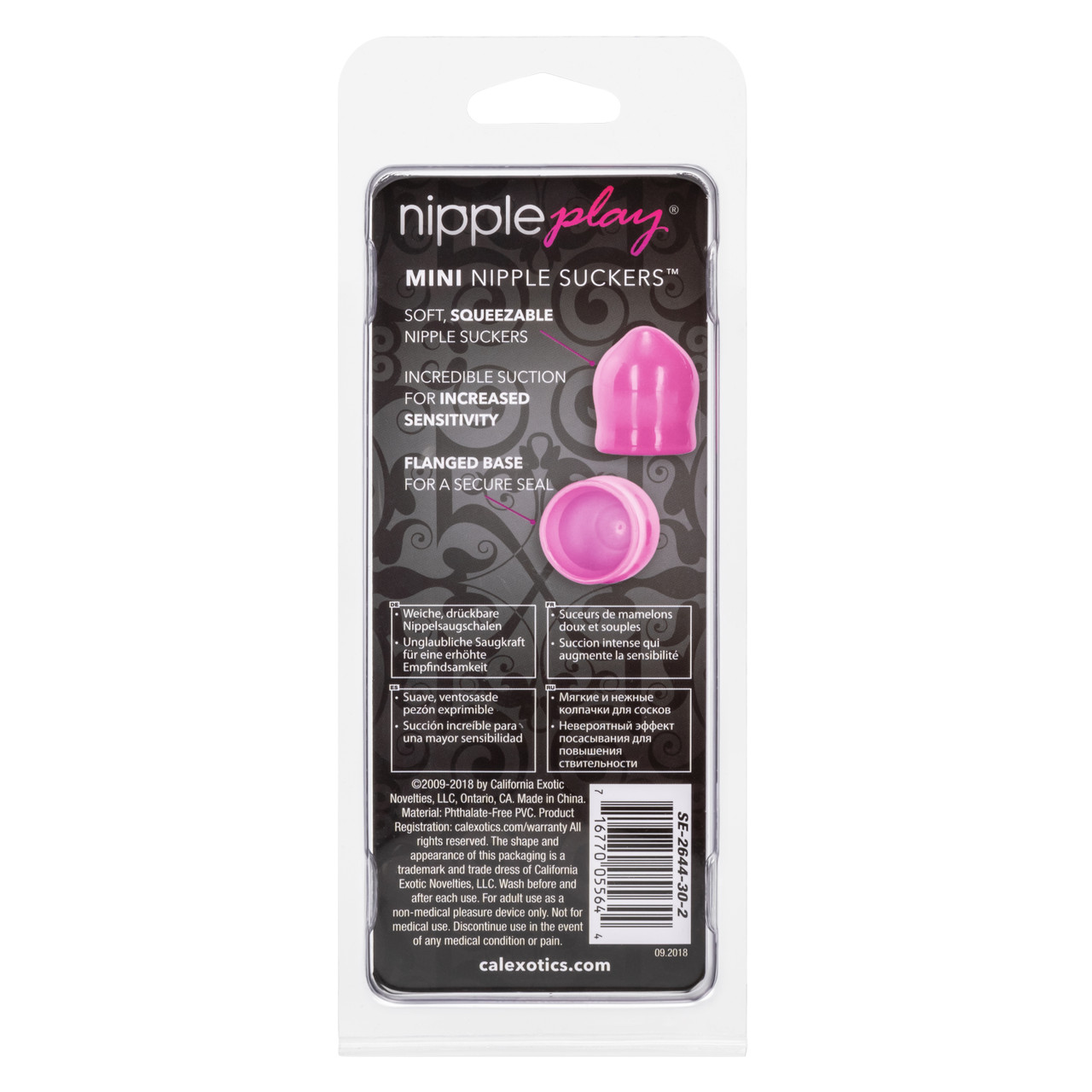 Nipple Play Mini Nipple Suckers Pink from California Exotic Novelties. Indulge in exotic stimulation fun with the discreet Nipple Play Mini Nipple Suckers. The small and perfectly formed squeezable nipple suckers are perfect for erotic and sensual play. U