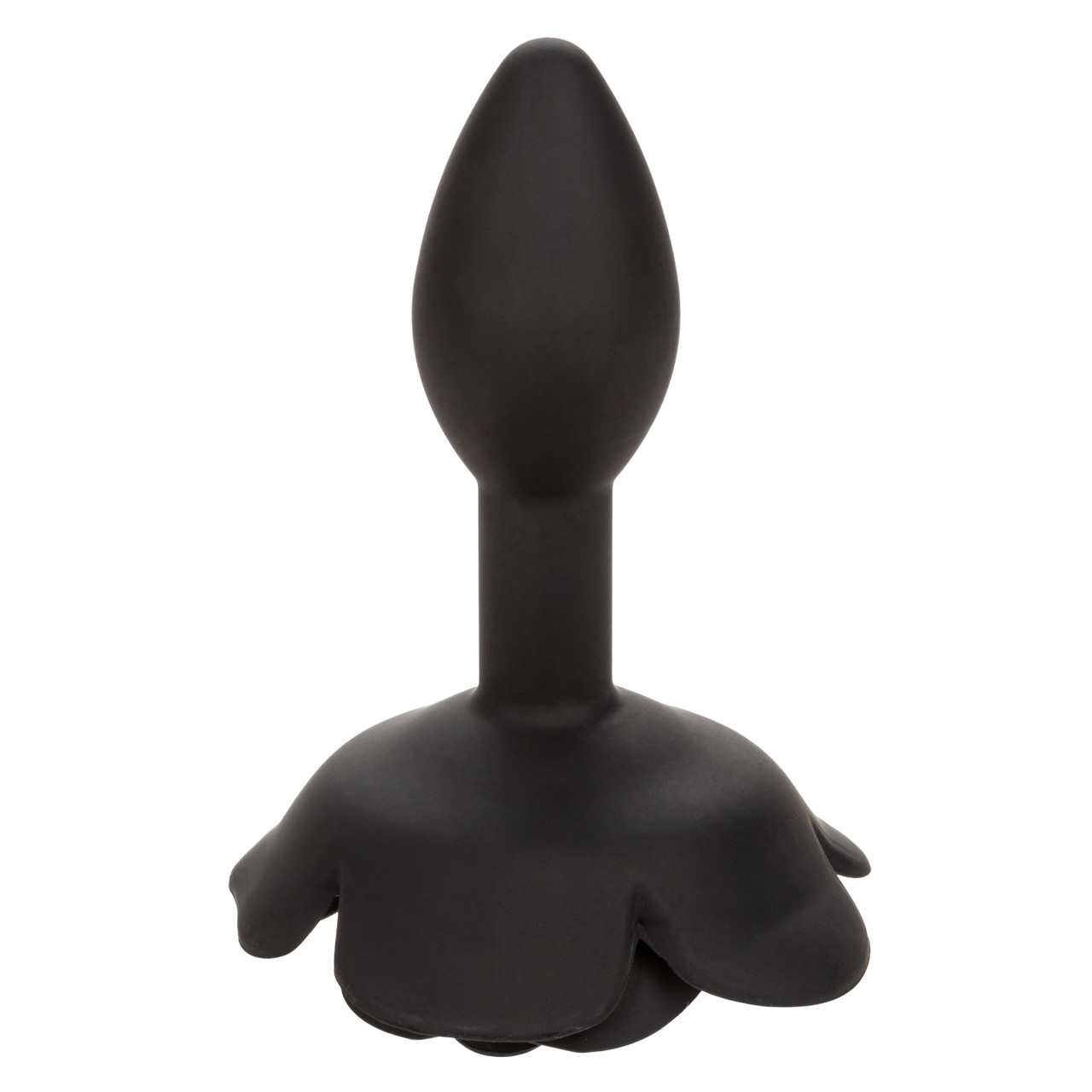 Forbidden Small Rose Anal Plug Silicone Black from California Exotic Novelties. Experience pleasure and style with the Forbidden Small Rose Anal Plug. Made from body safe Silicone