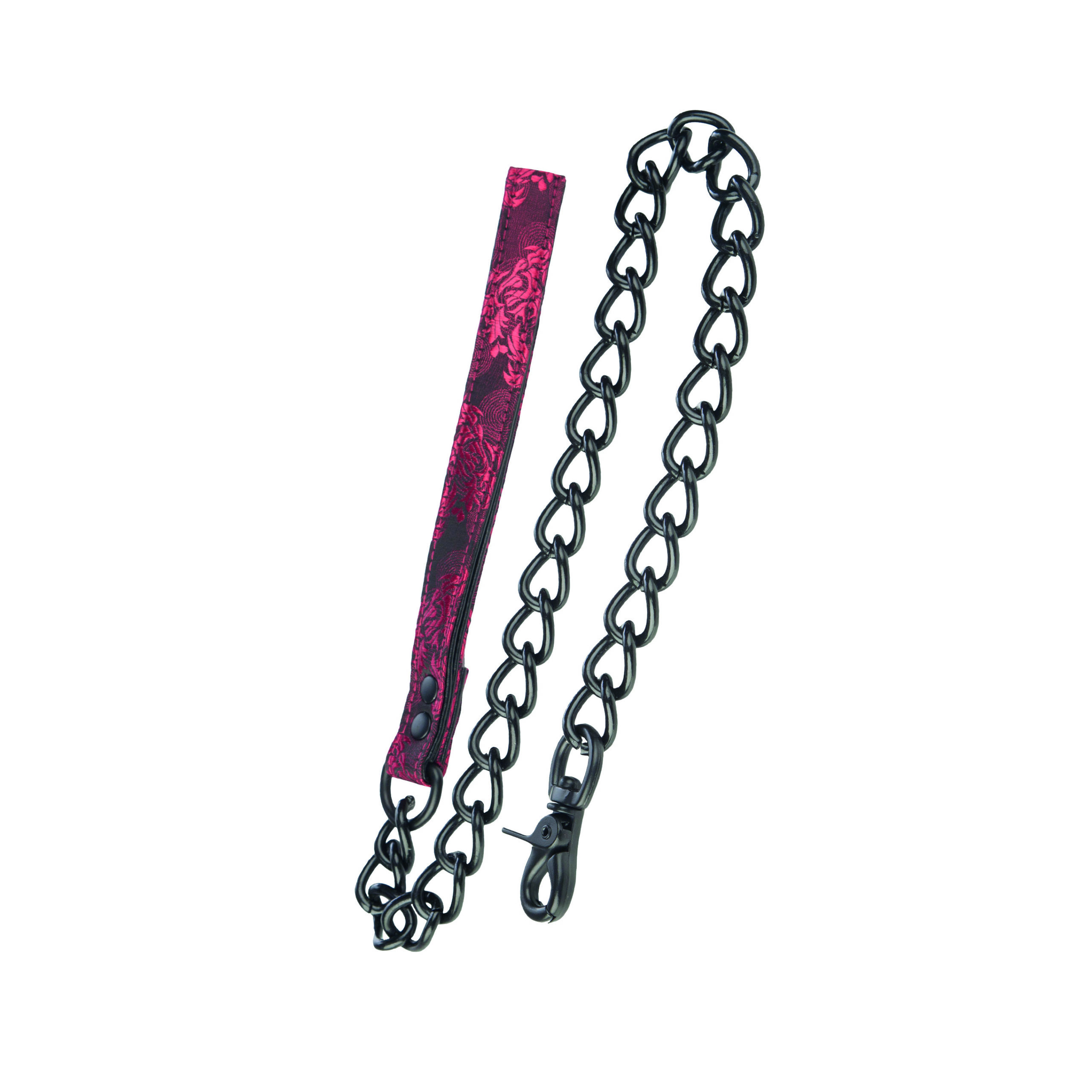 From California Exotic Novelties new Scandal line. Explore the sensations of becoming your loverâs play thing tonight with the sexy Scandal Leash. Consensual submission. It is universally designed to easily attach to cuffs