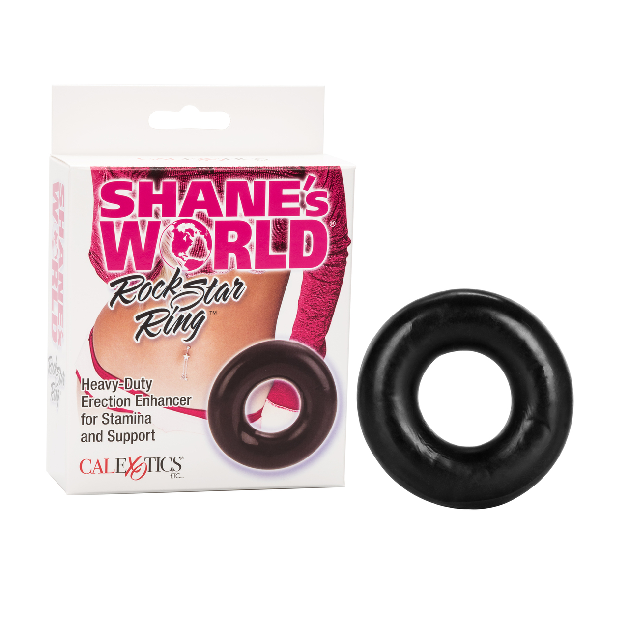 Shane's World Rockstar Ring Black from California Exotic Novelties. Sex