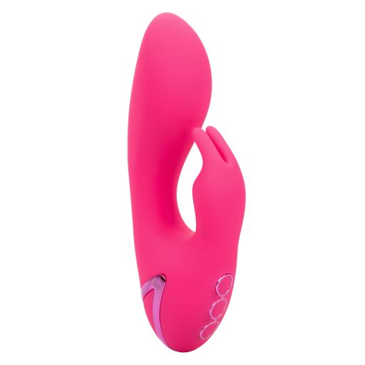 California Dreaming So. Cal Sunshine Pink Rabbit Style Vibrator from California Exotic Novelties. Indulge in wave after wave of pleasure as this compact California Dreaming So. Cal Sunshine vibes against your most sensual sweet spots. The 10 intense vibra