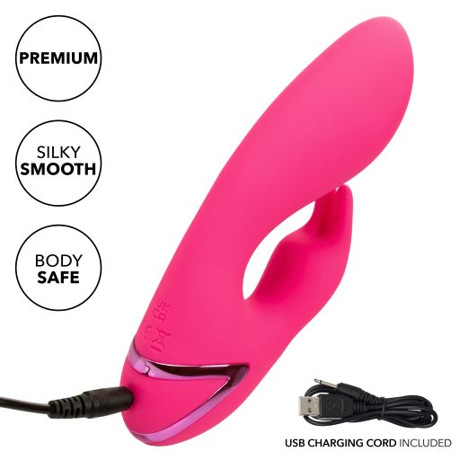 California Dreaming So. Cal Sunshine Pink Rabbit Style Vibrator from California Exotic Novelties. Indulge in wave after wave of pleasure as this compact California Dreaming So. Cal Sunshine vibes against your most sensual sweet spots. The 10 intense vibra