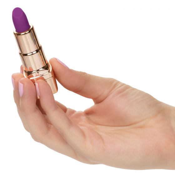 Watch as the Naughty Bits Bad Bitch Lipstick Vibrator throws your new favorite shade! The dazzling gold lipstick design