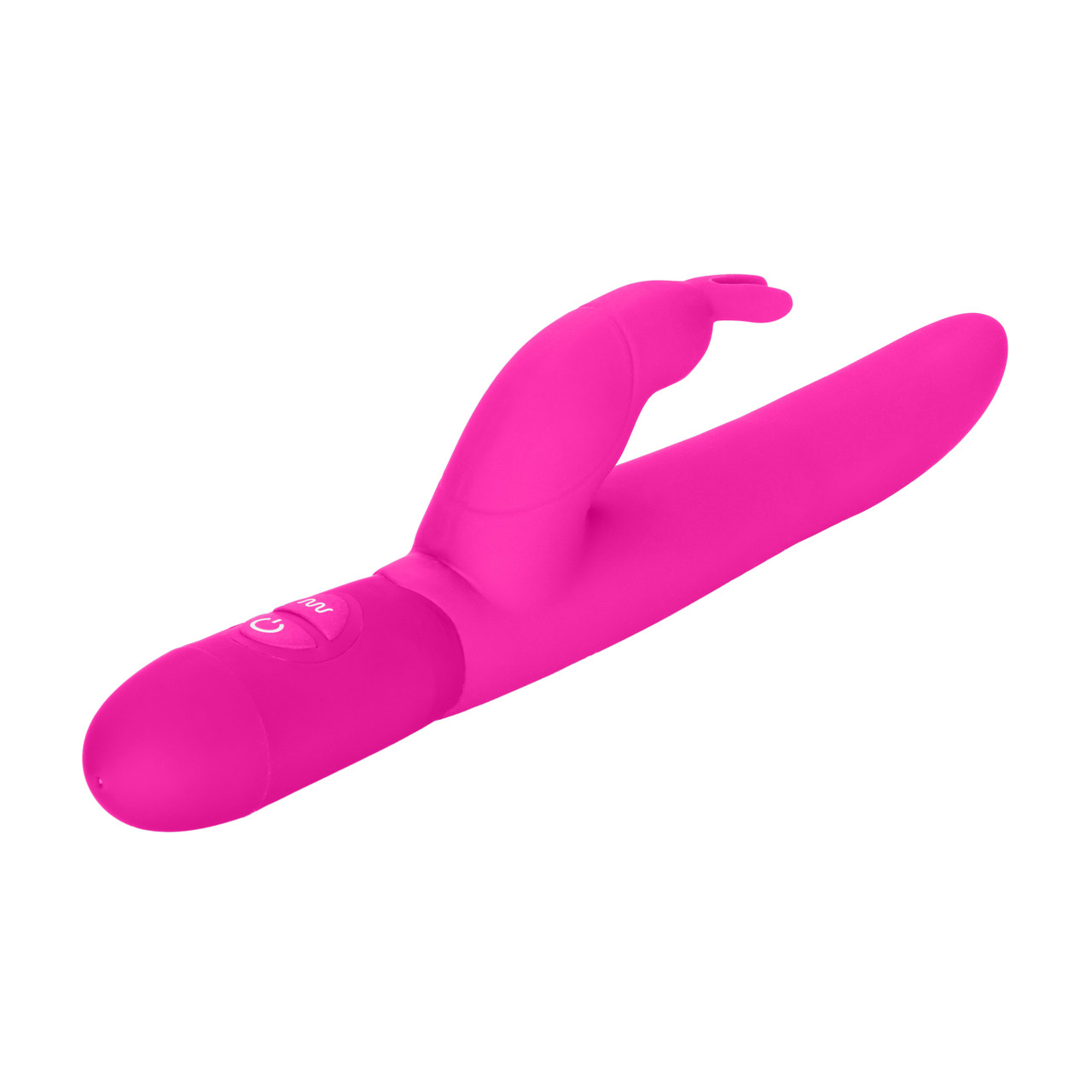 Posh 10 Function Silicone Bounding Bunny Pink Vibrator from California Exotic Novelties. The Posh 10 Function Bounding Bunny is a super slim