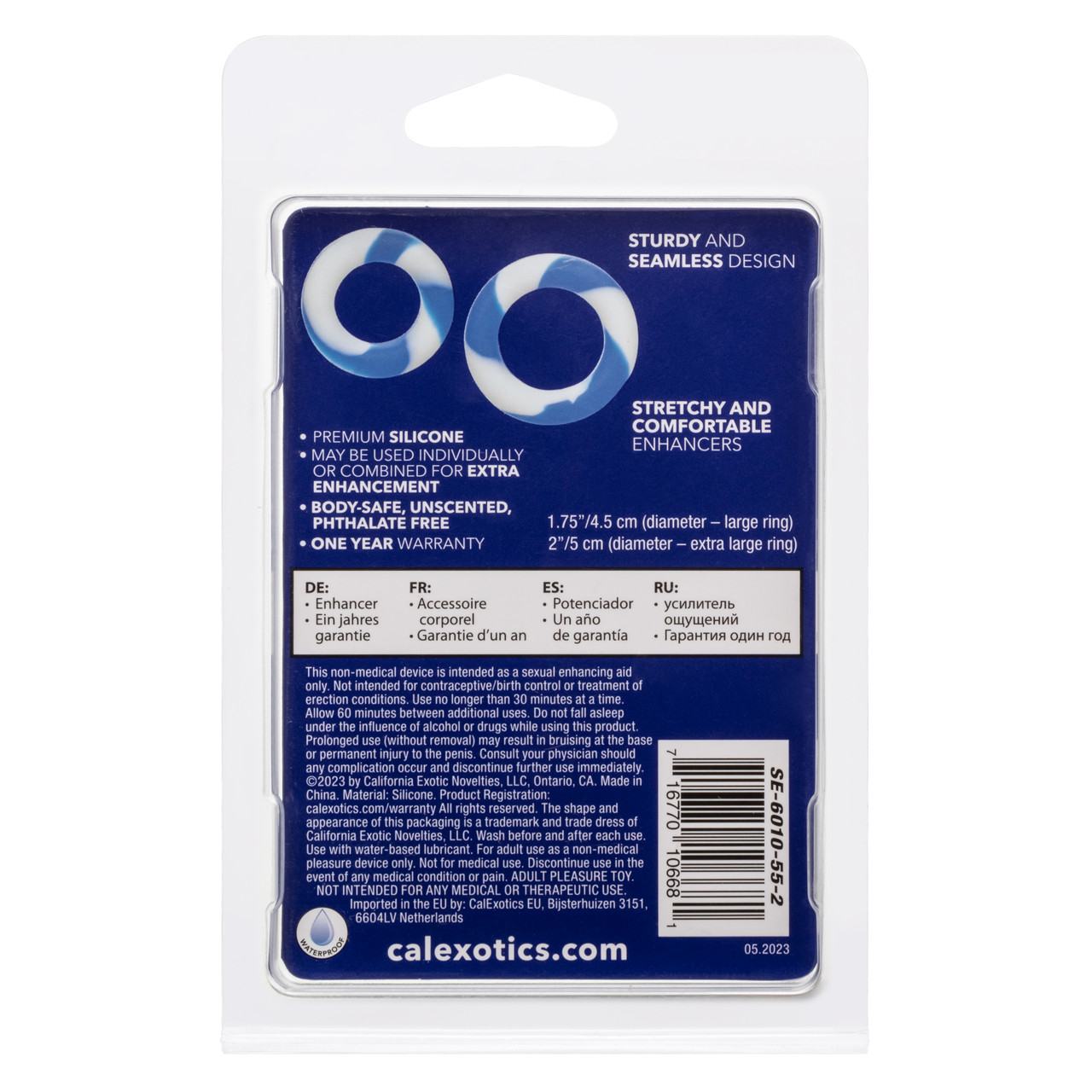 Admiral 2 Ring Set from California Exotic Novelties. Introducing the Admiral 2 Ring Set