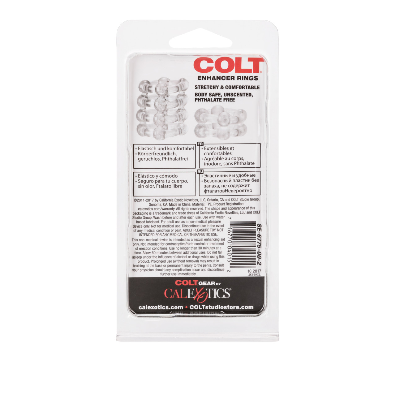 Colt Gear Enhancer Rings Clear. Colt Enhancer Rings are soft