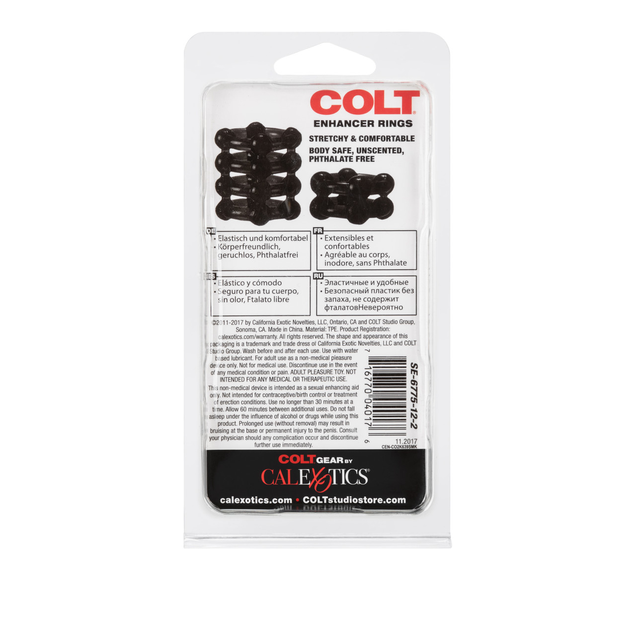 Colt Gear Enhancer Rings Smoke. Colt Enhancer Rings are soft