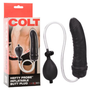 Colt Hefty Probe Black Inflatable Butt Plug is bigger is better. Inflate to your desired size! Ready to take it big? Bigger is better and with Colt Hefty Probe Inflatable Butt Plug