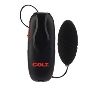 Colt Turbo Bullet Vibrator Black from California Exotic Novelties. Versatile vibrating stimulators do not get any better than Colt Turbo Bullet Vibrator. This intensely satisfying oversized vibrating bullet feature an easy grip power pack with slide contr