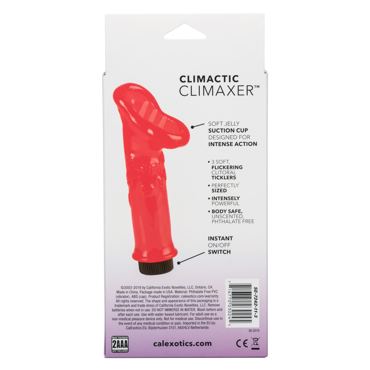 Orgasm after orgasm! Climactic Climaxer is a classic triple pronged stimulator for women. The Climactic Climaxer is specially designed to provide a sensually soft