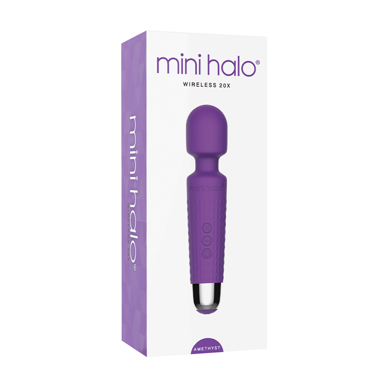 MINI HALO AMETHYST WAND RECHARGEABLE